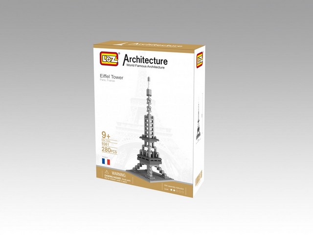 Picture of CIS 9361 Eiffel Tower Model&#44; Micro Building Blocks Set