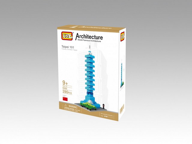 Picture of CIS 9365 Taipei 101 Model&#44; Micro Building Blocks Set
