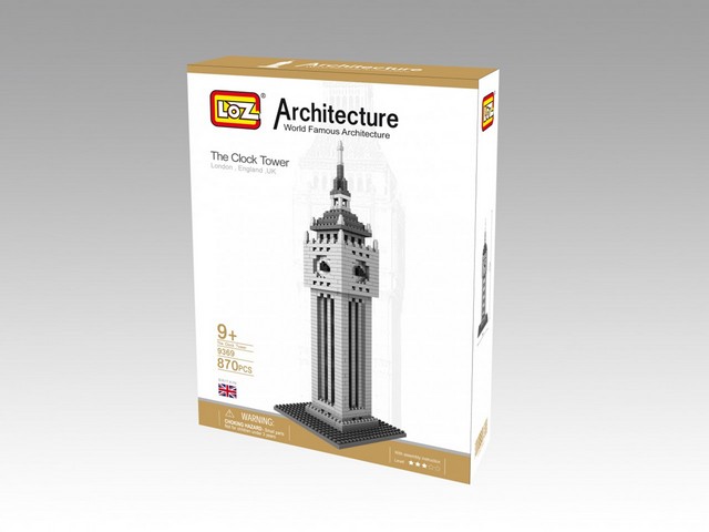 Picture of CIS 9369 British Clock Tower Model - Micro Building Blocks Set