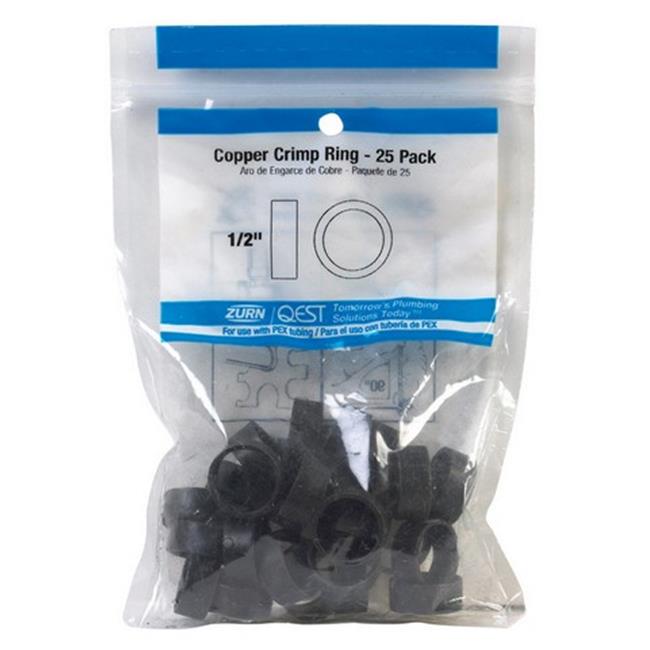 Nibco PX80915R25 0.5 in. OD Pex Copper Crimp Ring -