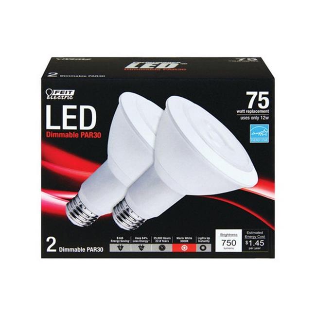 Feit PAR30L-LEDG6-2 12 Watt White LED Light Bulb