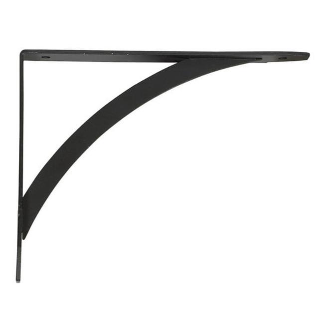 RP-0053-7BK 7 in. Elegant Shelf Bracket in Black- - pack of 10
