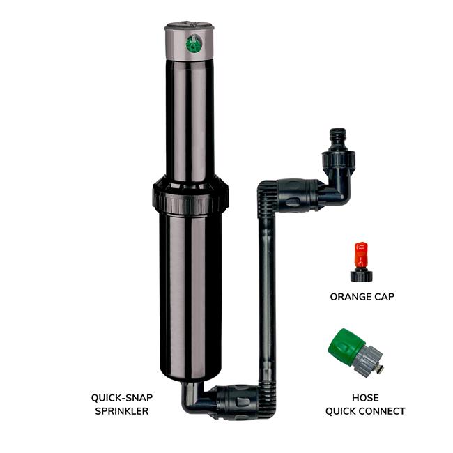 Quick Snap in Ground 5 in. Pop Up Adjustable Sprinkler with Quick Hose Connector