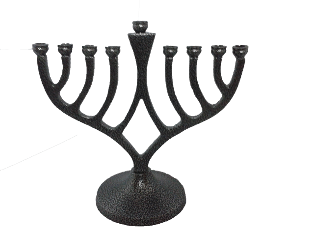 Picture of Nua Collection 59035 Menorah Classic Candle  Antique Silver - 7 in.
