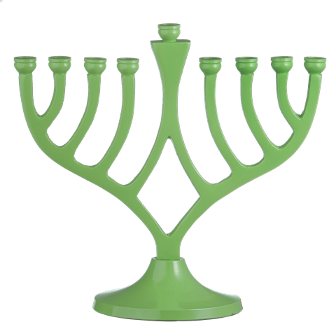 Picture of Nua Collection 59032 Menorah Classic Candle  Green - 7 in.