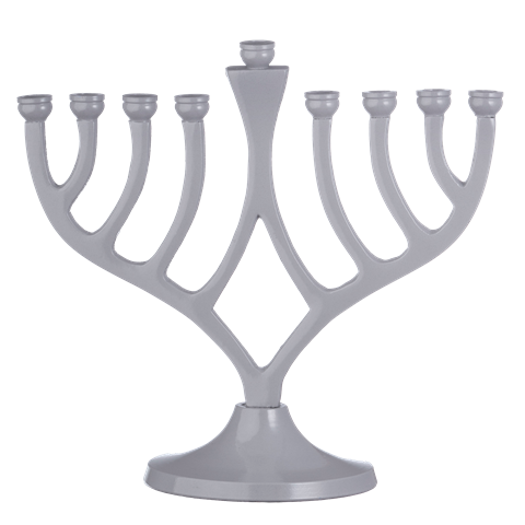 Picture of Nua Collection 59037 Menorah Classic Candle  Grey - 7 in.