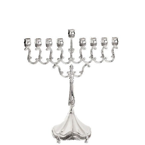 Picture of Nua Collection 59002 Silver Plated Menorah  11.25 in.