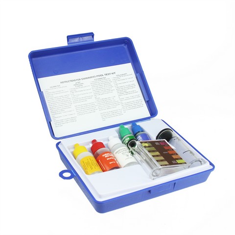 Swimming Pool Test Kit with Tester Block & Case - 5 Piece