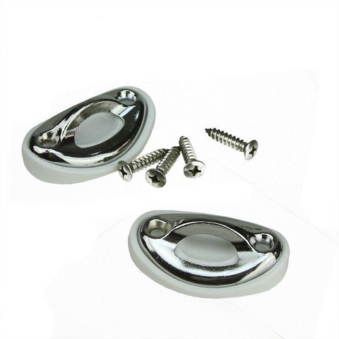 Oval Metal Rope Wall Anchors for Swimming Pools & Spas - Pack of 2
