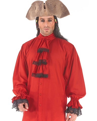 C1086 Colonial Shirt- Red - Small & Medium