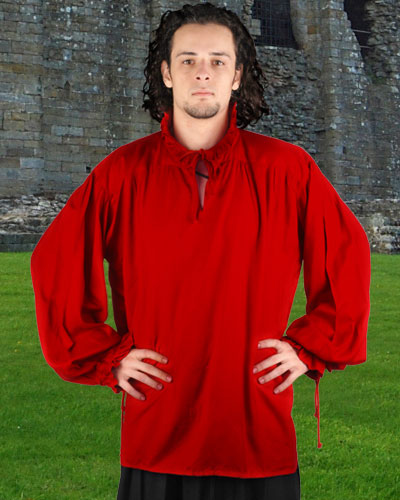 C1005 David Herriot Shirt- Red - Small & Medium
