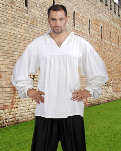 C1116 Early Renaissance Shirt- White - 2XL