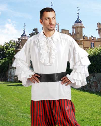 C1084 Henry Morgan Shirt- White - Large
