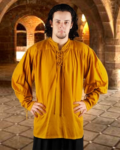 C1004 John Coxon Renaissance Shirt- Gold - 2XL