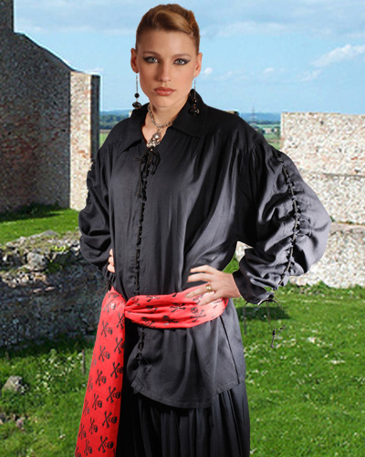 C1034 Patrickson Shirt- Black - Large