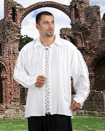 C1034 Patrickson Shirt- White - Small & Medium