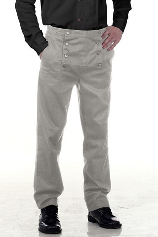 C1403 Architect Mens Hundred Percent Cotton Pants, Grey - Extra Large