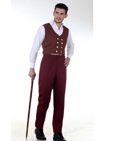 C1329 Canvas Classic Pants - Maroon - Small