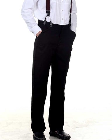C1331 Classic Victorian Mens Trouser- Black - Medium