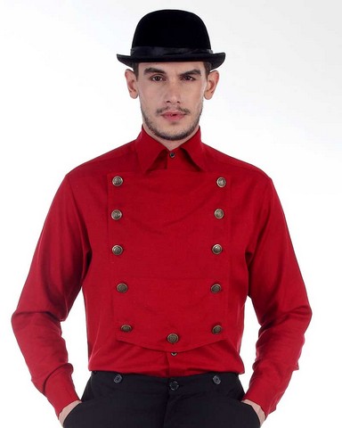 C1290 Red Airship Shirt- Medium