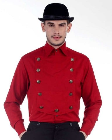 C1290 Red Airship Shirt- Extra Large