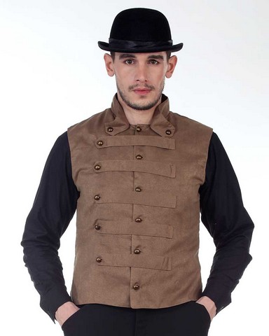 C1337 Baker Street Suede Vest- Small