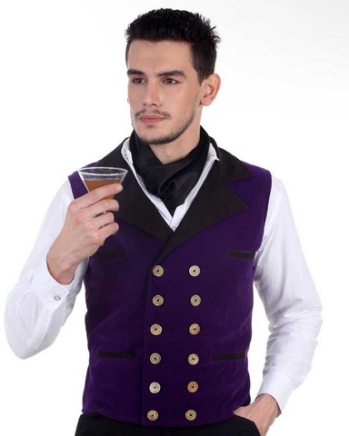 C1342 Joshua Velvet Vest- 3XL