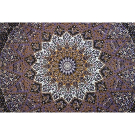 Picture of Kayso TP008 Square Red & Green Star Mandala Tapestry&#44; Large