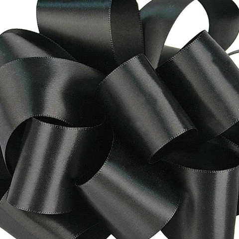 Picture of Offray 600948 1.5 in. Double Face Satin Ribbon - 50 Yards&#44; Black - No. 9