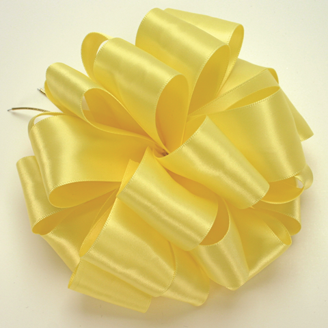 Picture of Offray 601204 1.5 in. Double Face Satin Ribbon - 50 Yards&#44; Lemon - No. 9