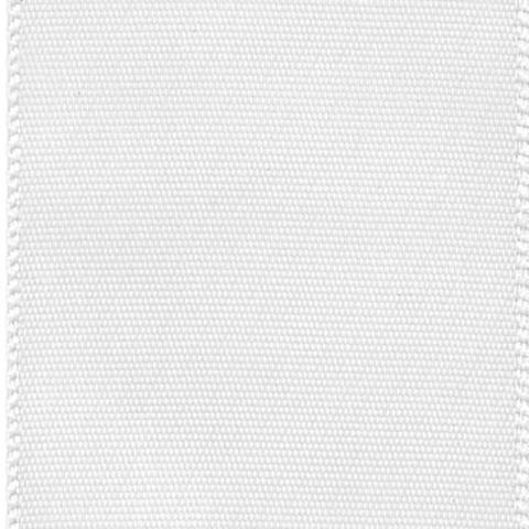 567708 2.25 in. Single Face Satin Ribbon - 50 Yards, White - No. 16