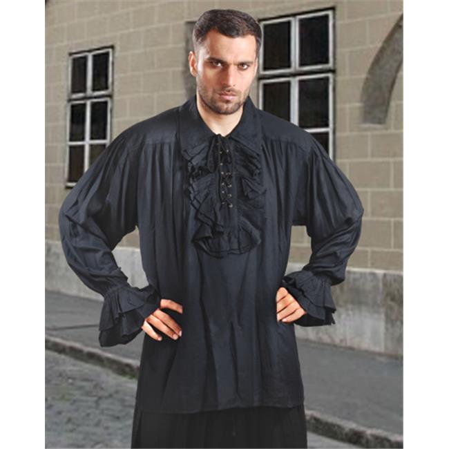 The Pirate Dressing C1006 Captain Charles Vane Shirt- Black - Small & Medium - Bild 1 von 1