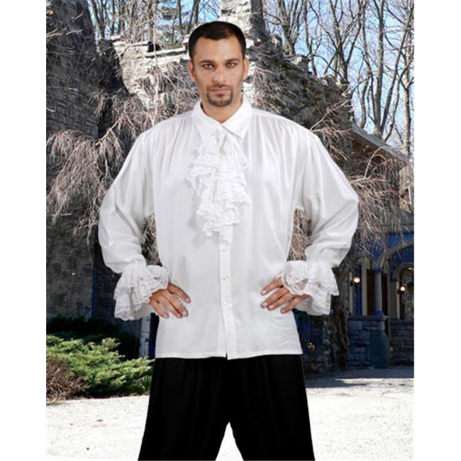 The Pirate Dressing C1090 John Calles Shirt- White - Small & Medium