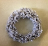 WT-36W 36 in. PVC Wreath- White