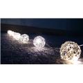 Perfect Holiday 600052 Battery Operated 10 LED Silver Wire Balls Light - Warm White Perfect Holiday 600052 Battery Operated 10 LED Silver Wire Balls Light - Warm White