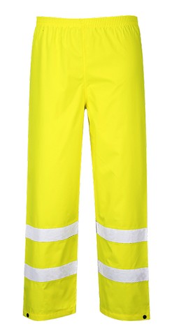 S480 Large Hi-Visibility Waterproof Traffic Trouser, Yellow - Regular