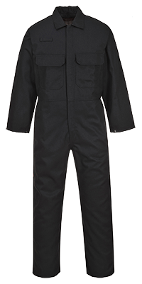UBIZ1 2XL Bizweld Flame Resistant Coverall, Black - Regular
