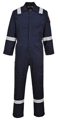 UFR21 2XL Super Light Weight Bizflame Antistatic Coverall, Navy - Regular -  Portwest, PO397875