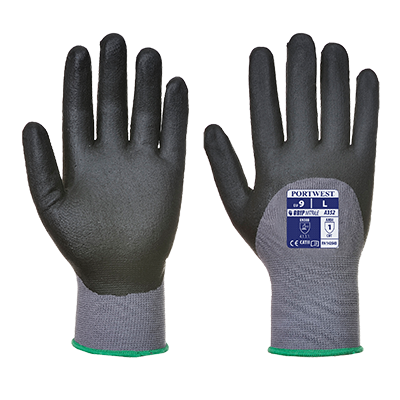 A352 Large Dermiflex Ultra Glove, Grey & Black