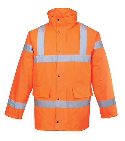 URT30 5XL Hi-Visibility Traffic Jacket, Orange - Regular