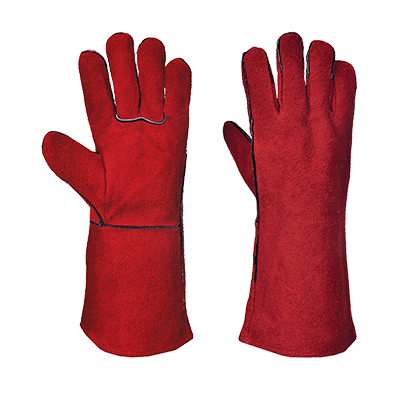 A500 Extra Large Welders Gauntlet, Red