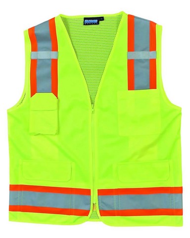 US380 4XL Hi-Visibility Tampa Mesh Vest, Yellow - Regular