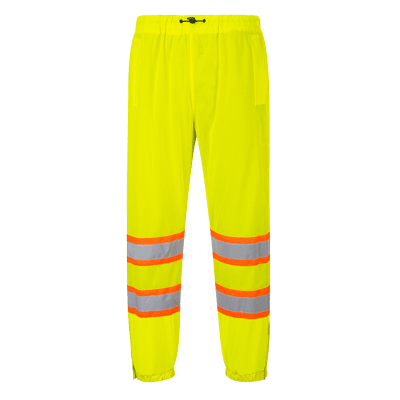 US386 2XL - 3XL Hi-Visibility Mesh Over Pants, Yellow - Regular