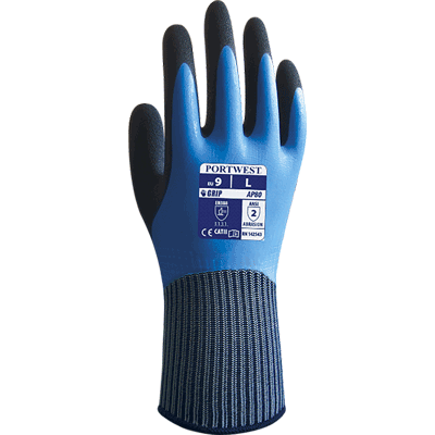 AP80 Large Liquid Pro Glove, Blue & Blue - Regular
