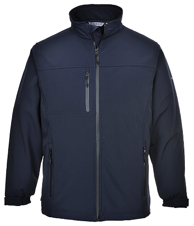 UTK50 Large 3 Layer Softshell Jacket, Navy - Regular