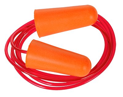 EP08 Corded Polyurethane Foam Ear Plug, Orange - Pair of 200