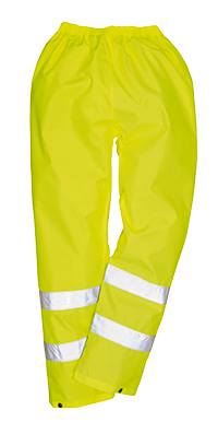 Picture of Portwest H441 4XL Hi-Visibility Light Rain Trousers&#44; Yellow - Regular