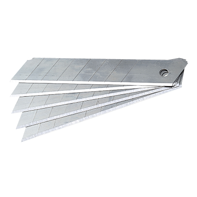 KN93 Snap Off KN18 Replacement Blades, Silver - Pack of 10