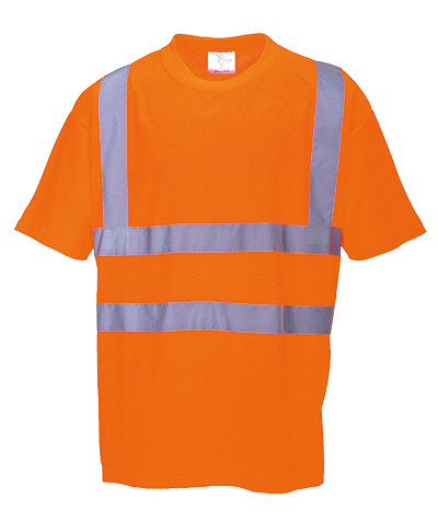 Hi-Vis T-Shirt RIS, Class 2, Type R, 100% Polyester, Orange, 2XL