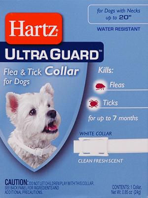 Picture of Hartz Mountain 80484 20 in. Flea & Tick Dog Collar- White